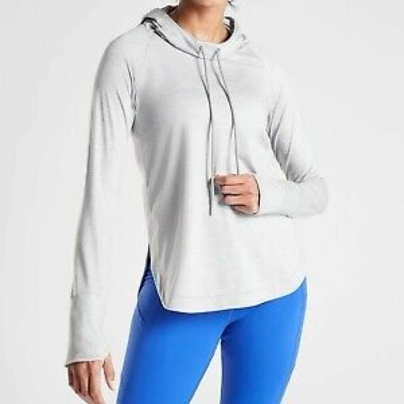 Athleta Uptempo Hoodie Sweatshirt in Norwegian Grey - Picture 3 of 12